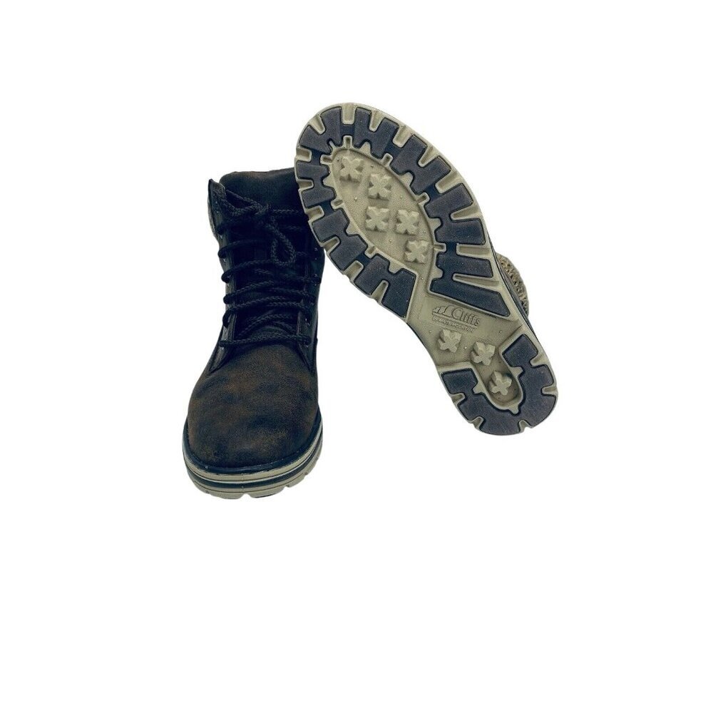 Cliffs by White Mountain Women’s Lace up Hiker Style Bootie Brown Leather Sz 6.5 - Picture 9 of 11